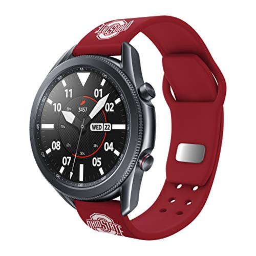 Ohio State Buckeyes Silicone Sport Band 20mm - Crimson