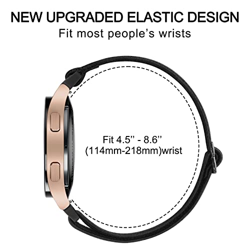 Meliya Veryfit Nylon Watch Bands 22mm for IDW13/IDW16/IDW19/IDW26/IDW28 - Starlight Pink Green Elastic Strap