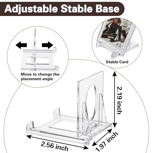 Magnetic Trading Card Holders with Adjustable Display Stand