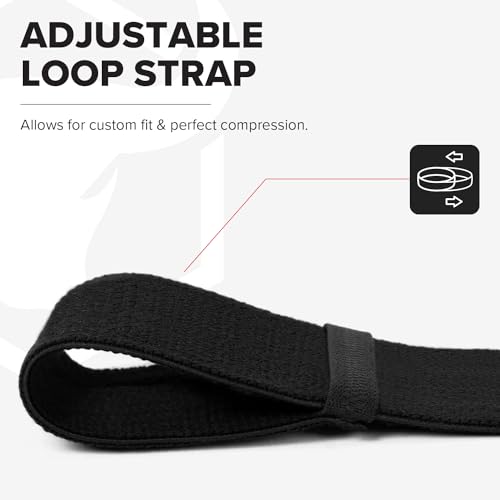 Elbow Wraps for Weightlifting - 50" Elastic Support - Black