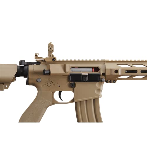 Airsoft M4 SPR Interceptor AEG - Tan Polymer, 1000 Rds BBS