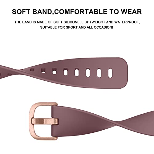 Fitbit Inspire 2 Bands - Adjustable Sport Wristbands - Starlight/Smoke Violet/Milk Tea/Light Pink - 4 Pack