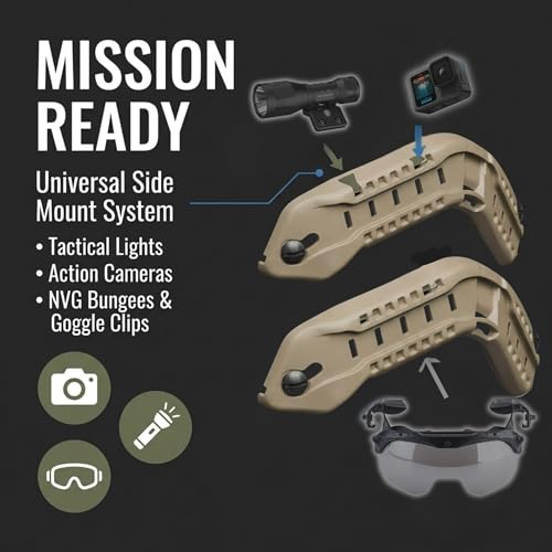 Tactical ARC Rail Kit for ACH MICH Helmets - Tan