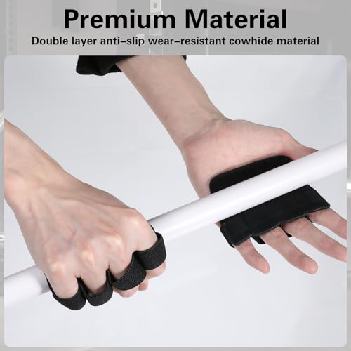 Weight Lifting Gloves for Men - Leather Anti-Slip Gym Gloves
