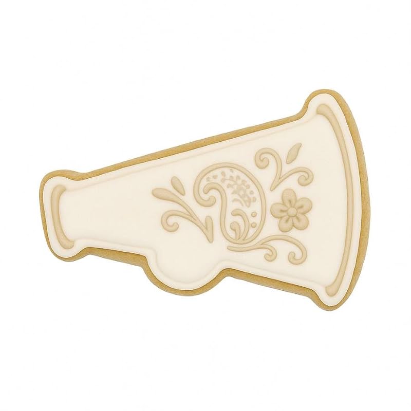 3.5 Inch Megaphone Cookie Cutter - Food Grade Steel