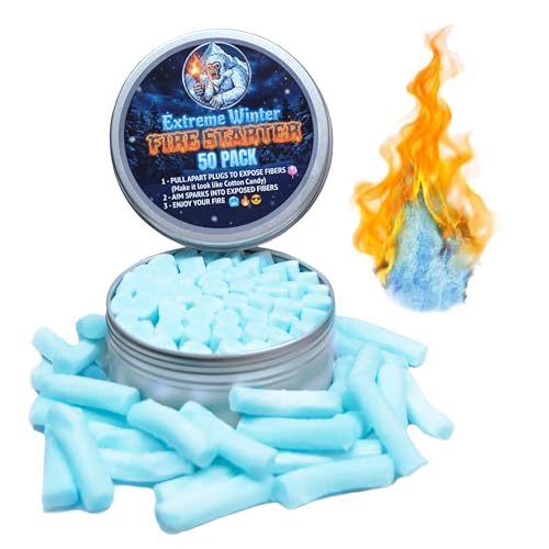 Fire Starter Plugs - 50 Pack for Emergency Survival & Camping