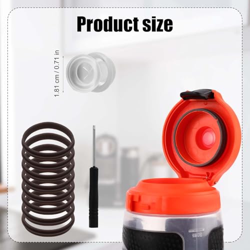 8-Pack Rubber Dispensing Valves for Gatorade Water Bottles