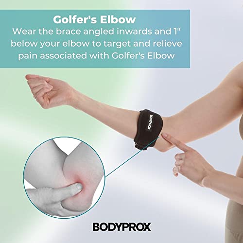 Adjustable Elbow Brace 2 Pack for Pain Relief & Support