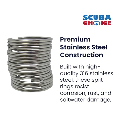 32.3mm Stainless Steel Split Rings for BCD Attachment - 10-Pack