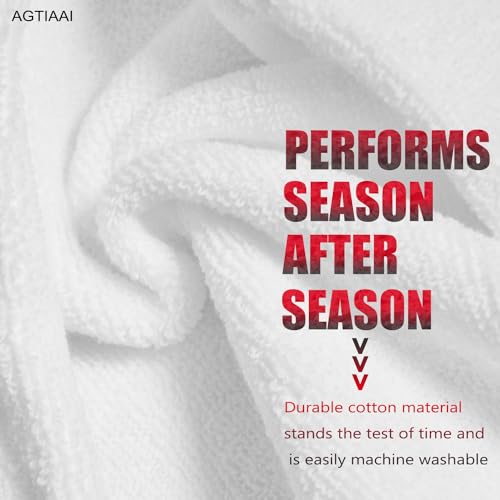 Cotton White Football Towel Quarterback - Hand Towels with Hook and