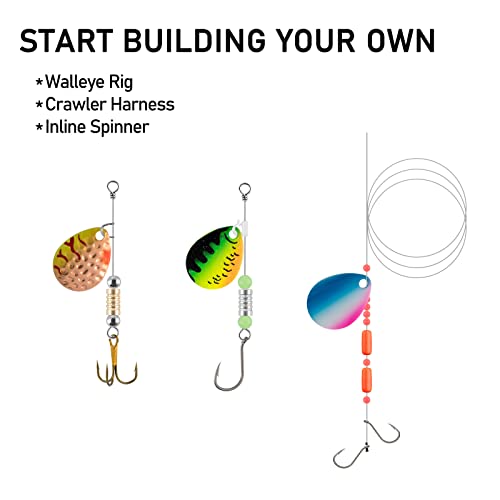 Dr.Fish 3-20 Pack Walleye Spinner Blade Kit for Lure Making & Casting