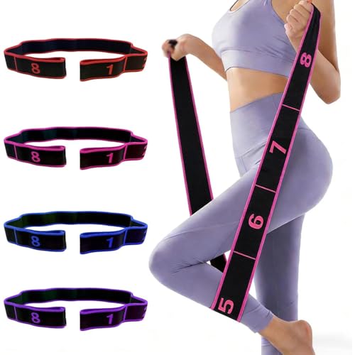 Fitness Resistance Band Set - 8-Section Elastic Stretching Bands, 3PCS