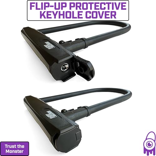 Heavy Duty Bike U-Lock with Mounting Bracket & 2 Keys - Anti-Theft Bicycle Lock
