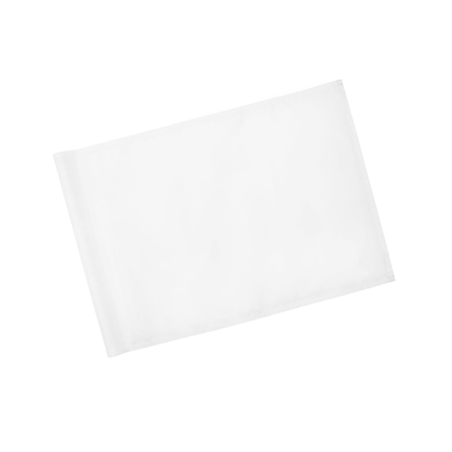 KINGTOP Golf Flag 20x14 Inch - Plain White, 420D Nylon, Tube Inserted - Standard Putting Green Flags for Backyard Practice, Golf Courses, Country Club, 1-Pack