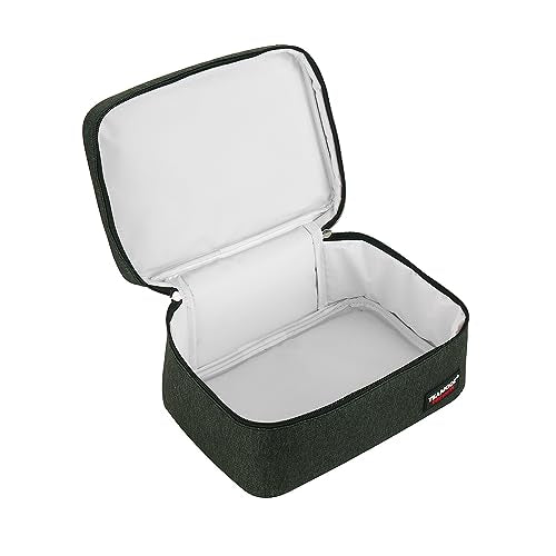 Insulated Mini Lunch Bag - Portable 4.2L Black for Work