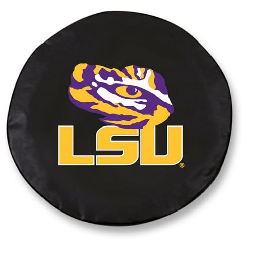 Louisiana State University Tire Cover - Size Y (32.25"x12") Black Vinyl