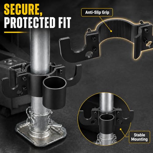 Aluminum Trailer Chain Holder with 7-Way Plug Organizer