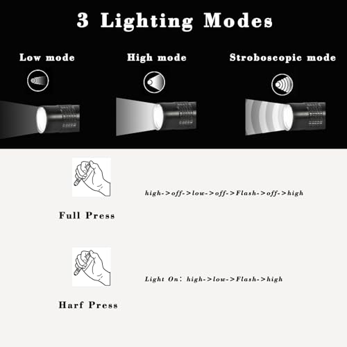 Tactical USB-C Rechargeable Pen Light with 3 Modes, Clip, IP64 Aluminum