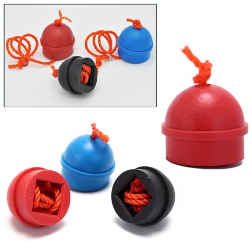 4-Pack Pool Chalk Holder with Cord - Rubber Chalk Organizer