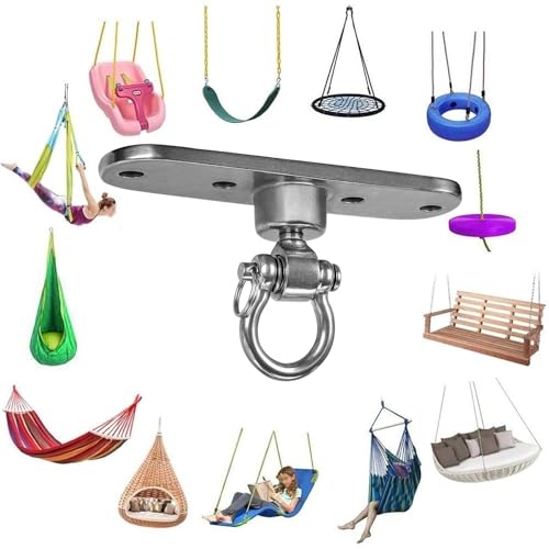 Dakzhou Size3 Heavy Duty Stainless Steel Swing Hangers 180°+360° Capacity 1500 lb