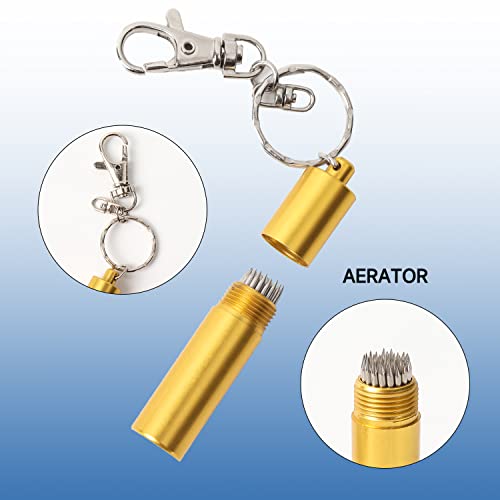Pool Cue Tip Tool with Keychain - Scuffer, Shaper, Aerator