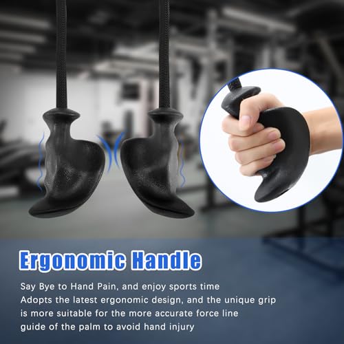 36 Inch Tricep Rope with Ergonomic Handles for Cable Machines