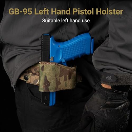 Left-Hand Tactical Holster - Universal Fit for Most Pistols, 500D Nylon