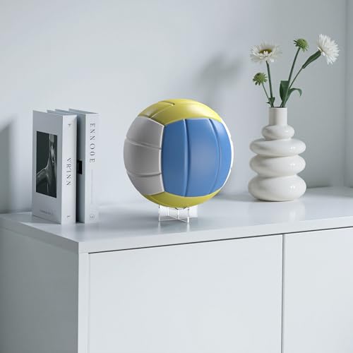 Acrylic Ball Display Holder Stand 3-Pack - Medium 3.54 x 1.3 inch
