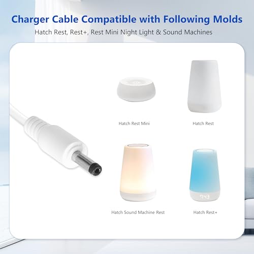 USB Charging Cable for Hatch Sound Machines – 4.9FT Length, Pack of 1