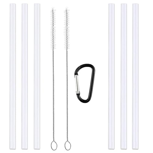 Hydro Flask Straw Replacement Set - 6 Pack for Wide Mouth Bottles