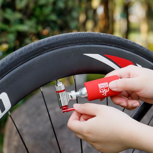 Bike Repair Kit with CO2 Inflator & Patches | Multi-Tool & Saddle Bag