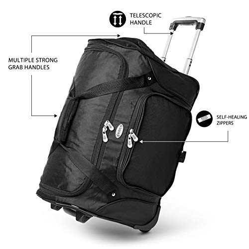 22-Inch Wheeled Duffel Bag with Telescopic Handle - USC Trojans