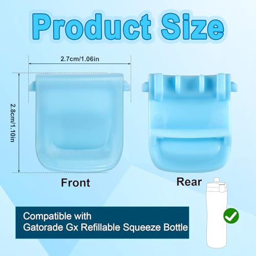 Replacement Lid Clips for Gatorade GX - 2 Pack, Light Blue