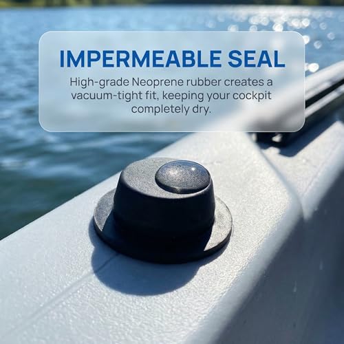 Kayak Drain Plug Set - 2 Pcs, 1/2" Scupper Hole Fit