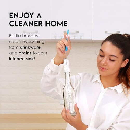 Bottle Brush Cleaner Set - 5 Piece Kit for Baby & Water Bottles