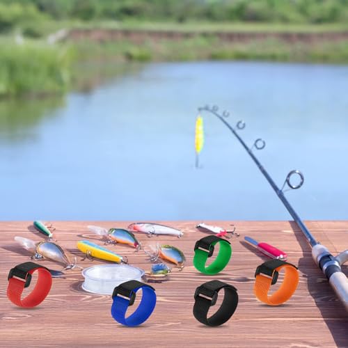 20Pcs Fishing Rod Holder Straps & Tackle Ties for Anglers