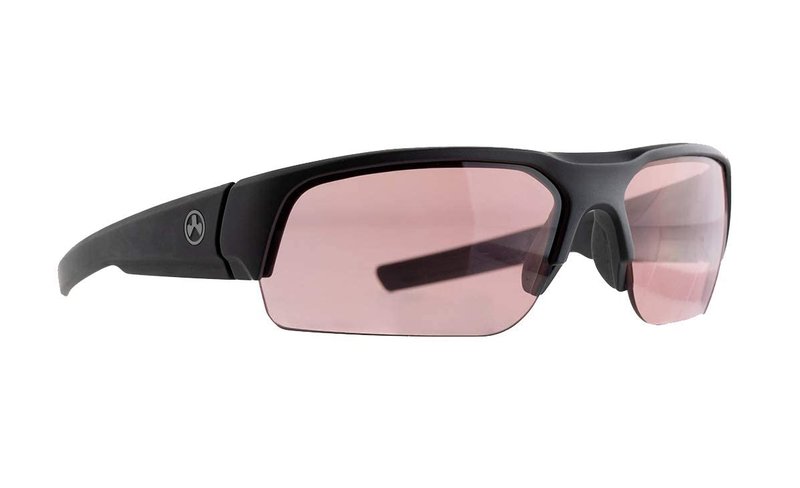 Magpul Helix Sunglasses Tactical Ballistic Military Eyewear Shooting Glasses for Men and Women, Black Frame, Rose
