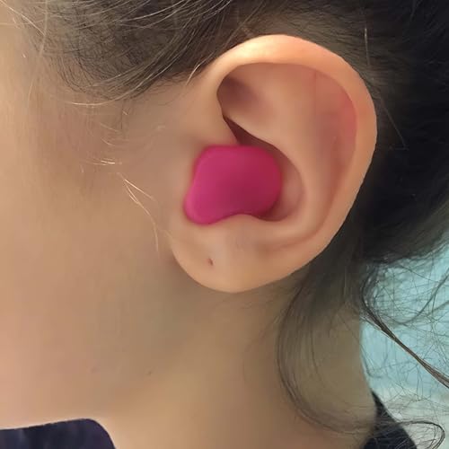 Moldable Silicone Ear Plugs for Swimming & Sleeping - 4 Pair Pack