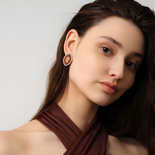 Football Earrings for Women - Hypoallergenic Game Day Jewelry