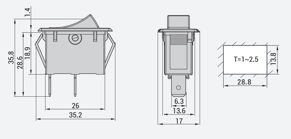 HQRP ON Off Rocker Switch 16A 125V Compatible with Craftsman 823871 11317099 113170330 113170370 113175570 113177260 113177060 113170380 113170660 113170250 113177670 Wet Dry Vac, UL Listed