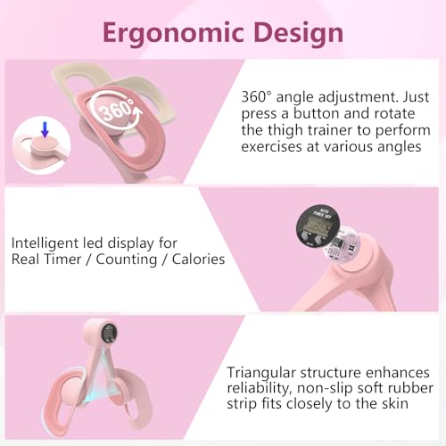 Thigh Trainer with LED Display - Pelvic Floor for Hip, Leg, Arm