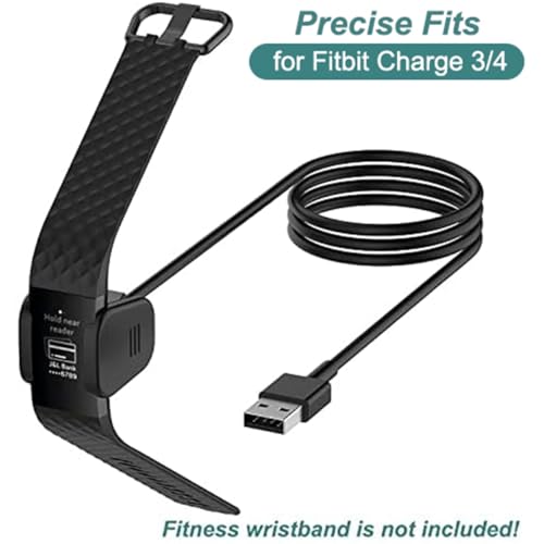 Charger for Fitbit Charge 3 & Charge 4 - 3.3ft/1m