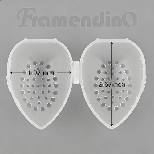 Breathable Makeup Sponge Case - 4 Pack Clear Teardrop Holders