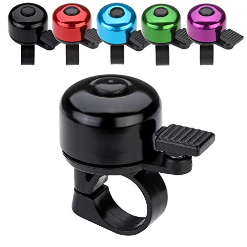 Bicycle Bell with Crisp Sound - Fits 22mm Handlebars - Black