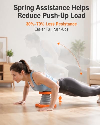 Push Up Trainer for Beginners with Support – Orange