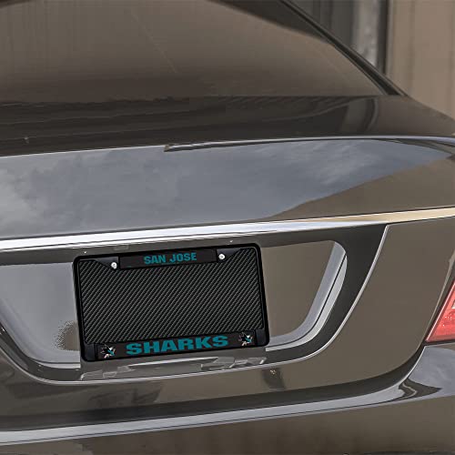 San Jose Sharks Chrome License Plate Frame - 6 x 12.25
