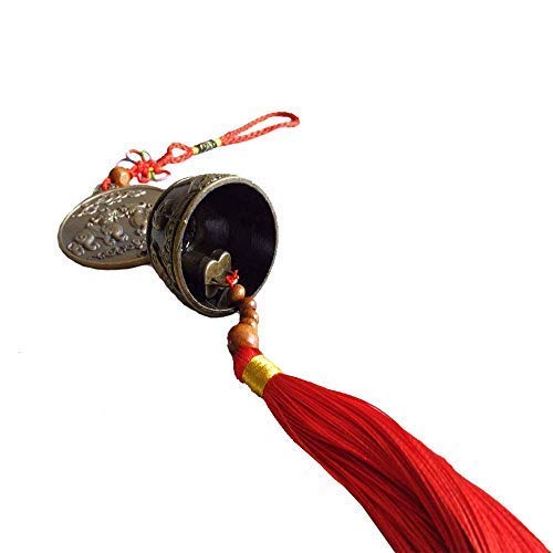 Feng Shui Bell for Wealth and Success with Red String Bracelet