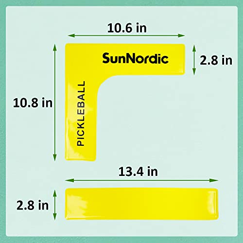 Pickleball Court Marker Kit with Carry Bag - Yellow