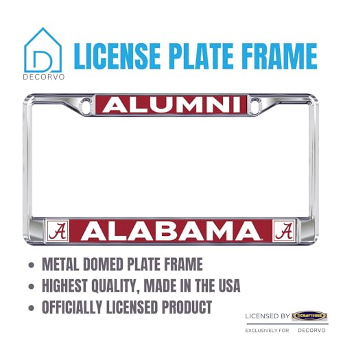 Alabama Alumni License Plate Frame - Premium Zinc Alloy Design