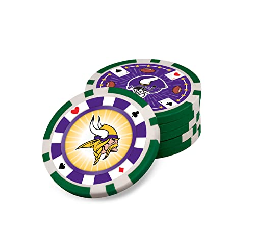 NFL Minnesota Vikings Poker Chip Set - 300-Piece Casino Style
